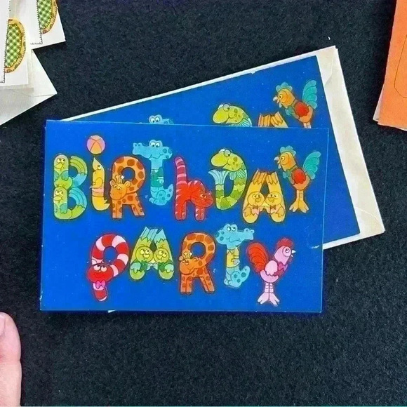 Vintage 70s/80s- Birthday Party Invitations Bundle- 4 designs - Picture 13 of 15